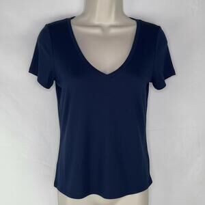 Cyrus Essentials V-Neck Tee – Navy Blue (Size M)